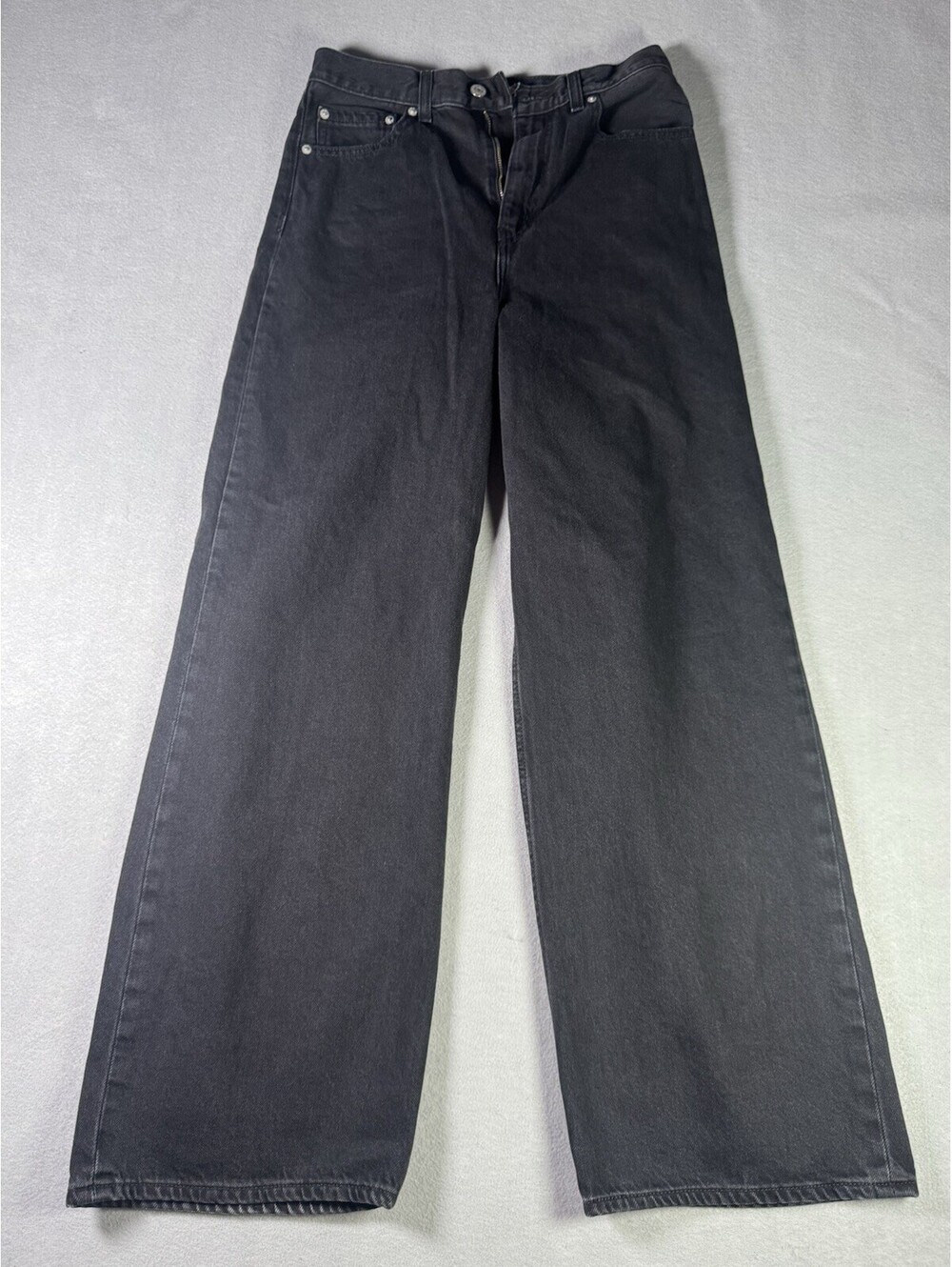 Levi's Premium High Loose Wide Leg Jeans Black Women's 28